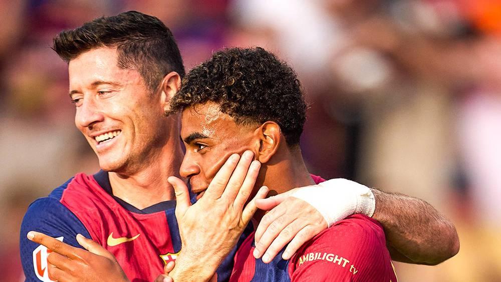 ليفاندوفسكي يقود برشلونة لتحقيق فوزه الثاني تواليا في "الليغا" على حساب أتلتيك بلباو