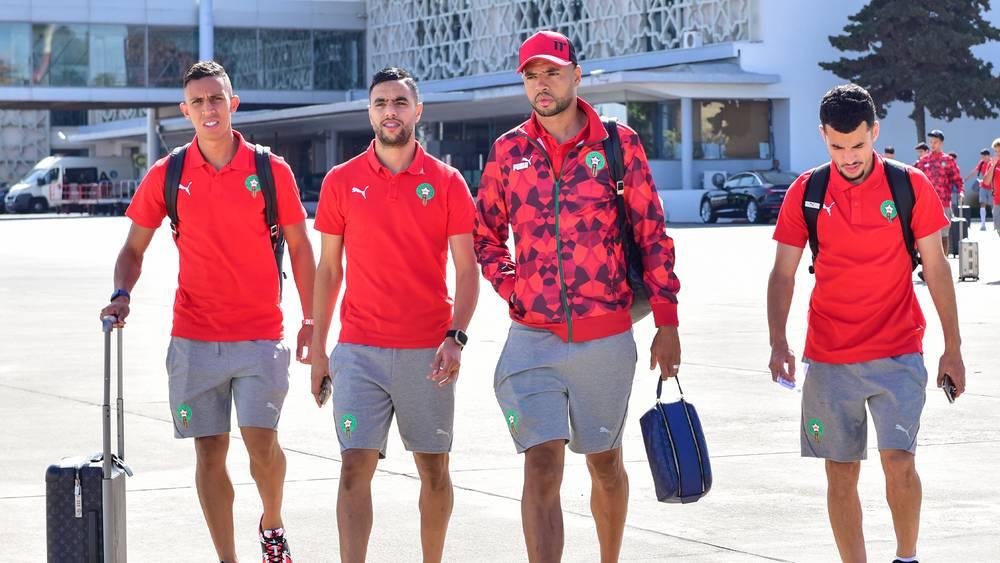 بعثة المنتخب تحط الرحال بأكادير تأهباً لمواجهة الغابون