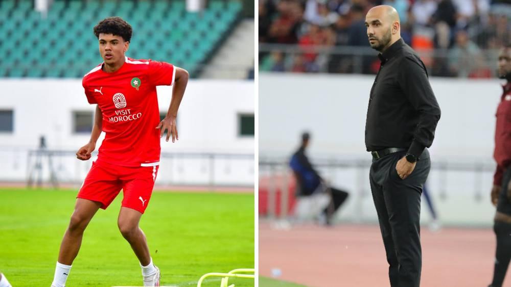 الركراكي: "من الممكن أن يلعب أزنو يوم الإثنين أو أن يكون في دكة البدلاء"