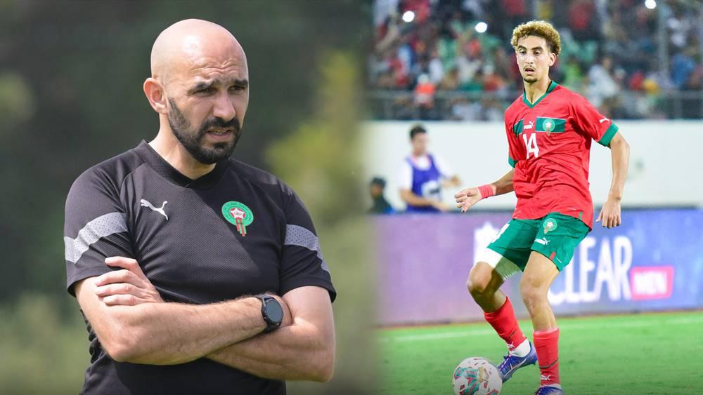 الركراكي: "ترغالين لاعب للمستقبل وحين تركته في الملعب طيلة المباراة فهذا يعني أنني سعيد بأدائه"