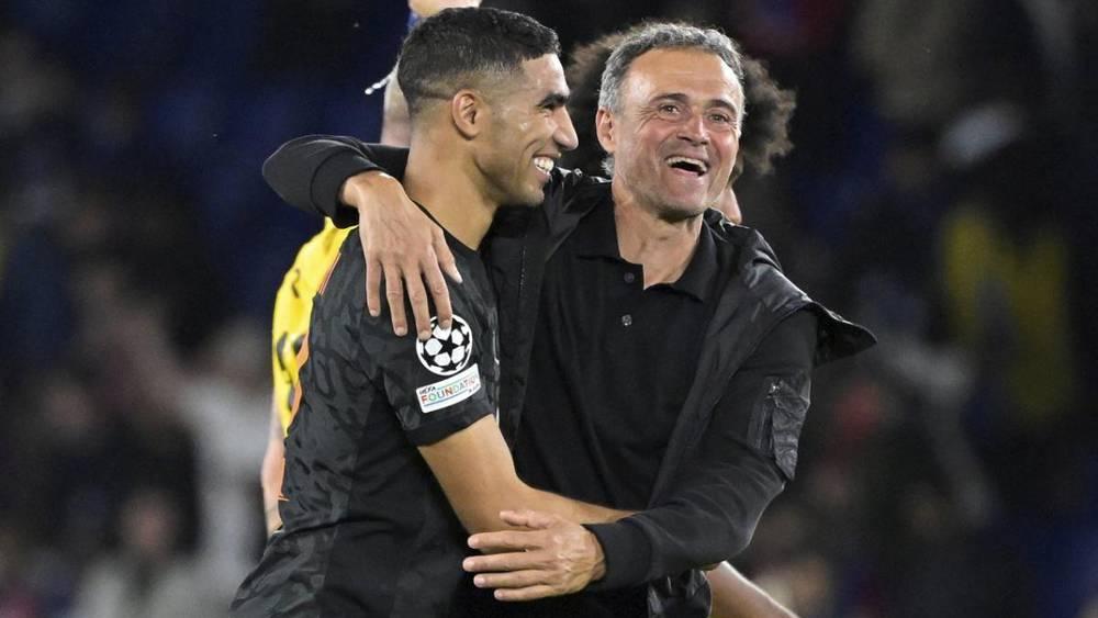 إنريكي: "حكيمي يقدم مستويات جيدة وأتمنى أن يبقى مع باريس سان جيرمان لسنوات عديدة"