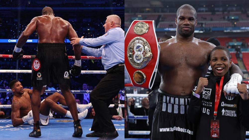 دوبوا يطيح بمنافسه جوشوا بالضربة القاضية ويحتفظ بلقب الاتحاد الدولي للملاكمة للوزن الثقيل