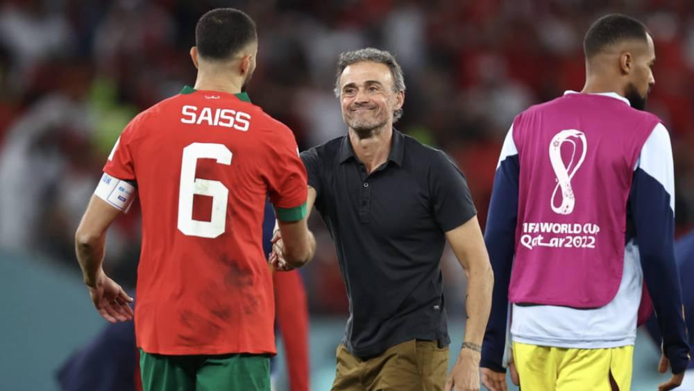 إنريكي: "دوما ما أُجهِّز لاعبي فريقي لكيفية التعامل مع الخسارة.. في مونديال قطر هنَّأنا المغرب رغم أنني أعتقد أننا كُنّا الأفضل"