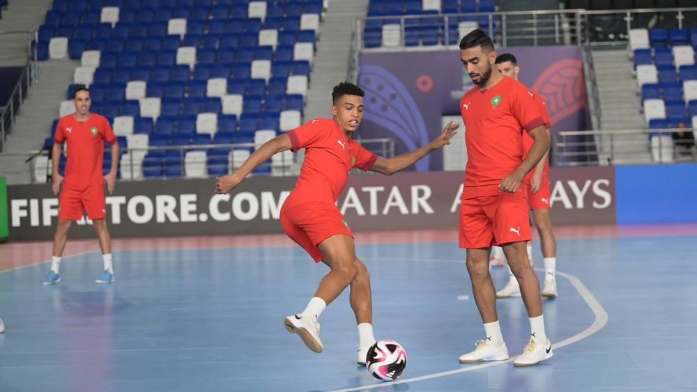 المنتخب المغربي لـ"الفوتسال" يخوض آخر حصة تدريبية قبل مواجهة إيران