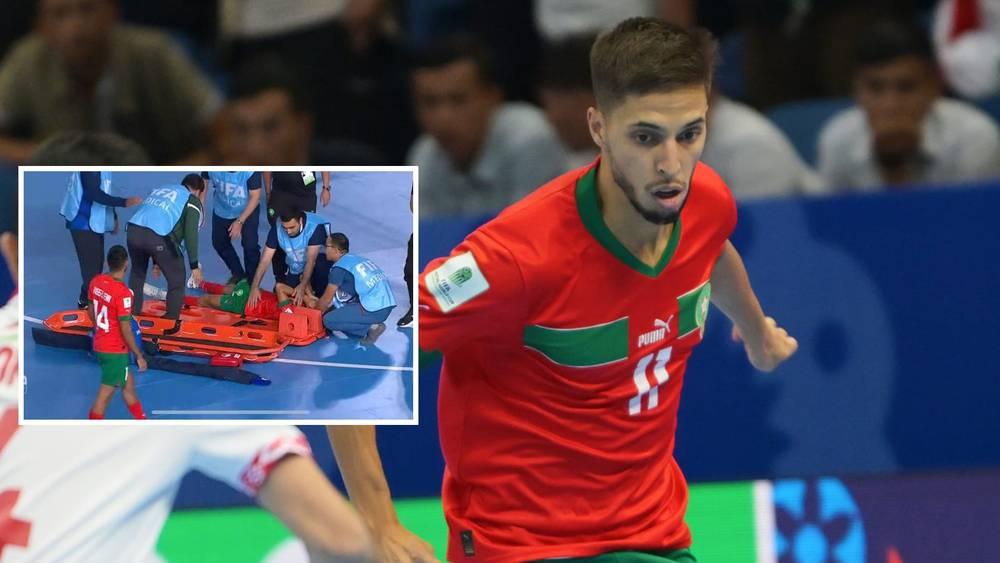 خالد بوزيد يُصاب في مباراة المنتخب المغربي لـ"الفوتسال" ضد إيران وينضم إلى الإدريسي وأمزال في قائمة المصابين خلال المونديال
