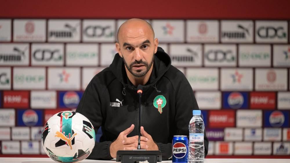 الركراكي: "الإصابات في هذا الوقت شيء إيجابي لأنها تسمح لنا بتجريب لاعبين آخرين"