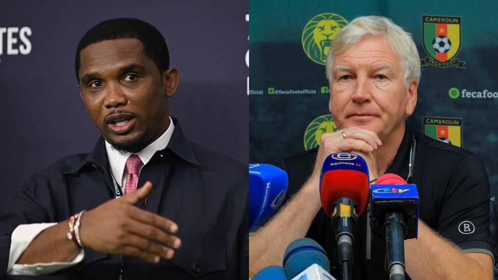 "الحرب" بين إيتو ومدرب المنتخب الكاميروني مستمرة.. إستبعاد مساعد "بريس" من القائمة ضد كينيا يدفع المدرب للتهديد بالرحيل!