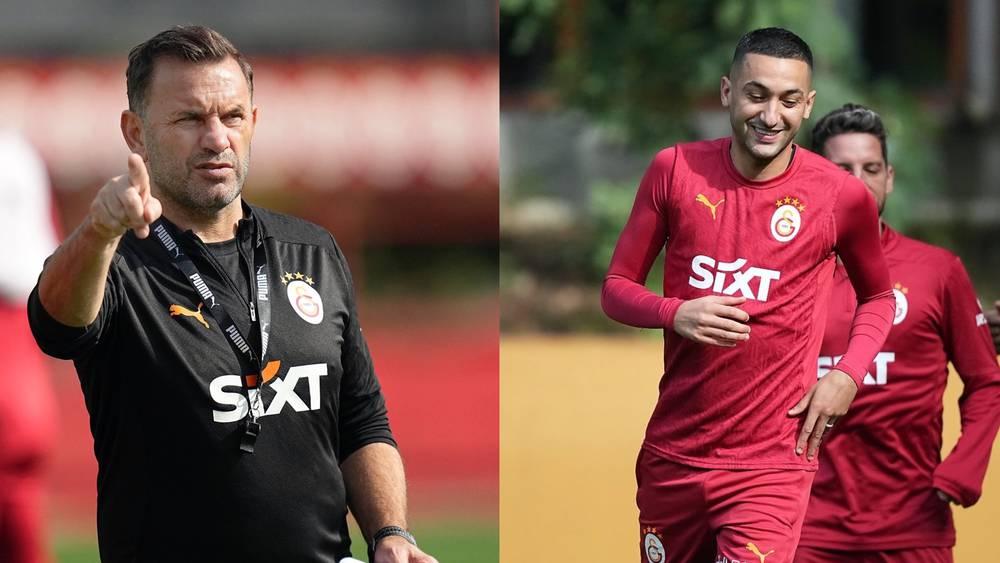 مدرب غلطة سراي: "زياش عاد من الإصابة بلياقة بدنية جيدة وهو مستعد للعب في مركزه وخلف المهاجم"