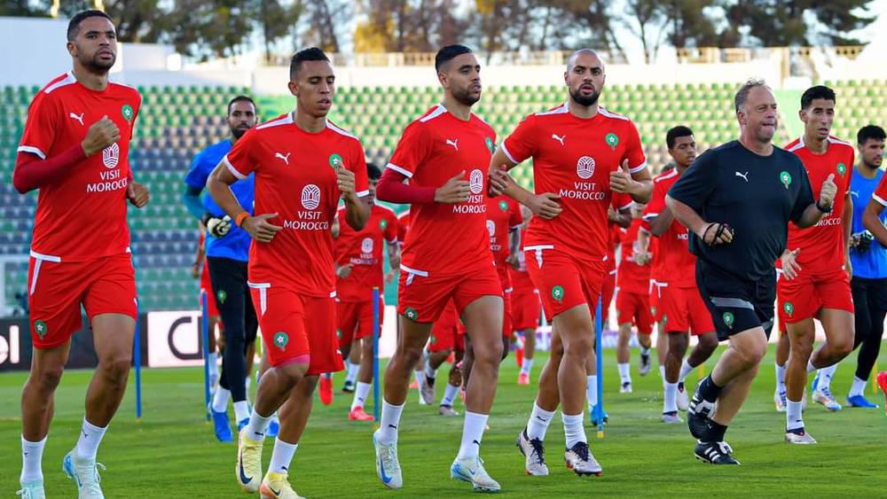 المنتخب المغربي يختتم تداريبه بالسعيدية تأهبا لمواجهة أفريقيا الوسطى