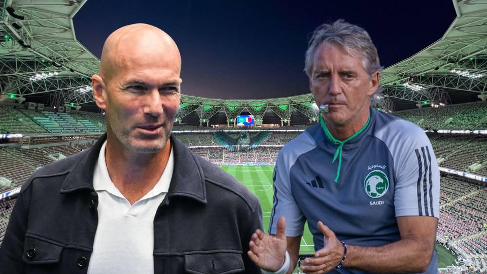 زيدان "حلم" الاتحاد السعودي و30 مليون يورو قيمة فسخ عقد مانشيني
