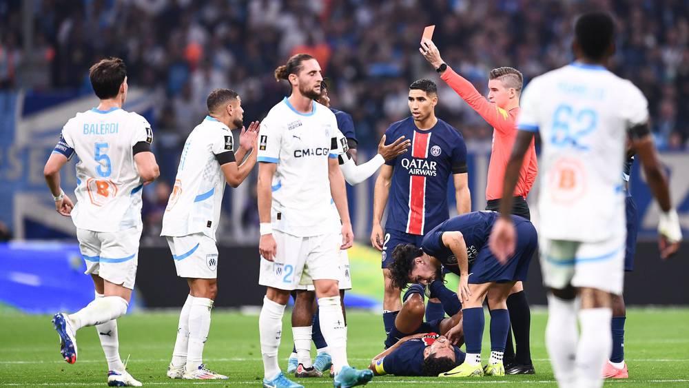 حكم مباراة مارسيليا وسان جيرمان: "حارث مد ساقه ورأيت أثر حذائه في جسد ماركينيوس لذلك استحق الطرد"