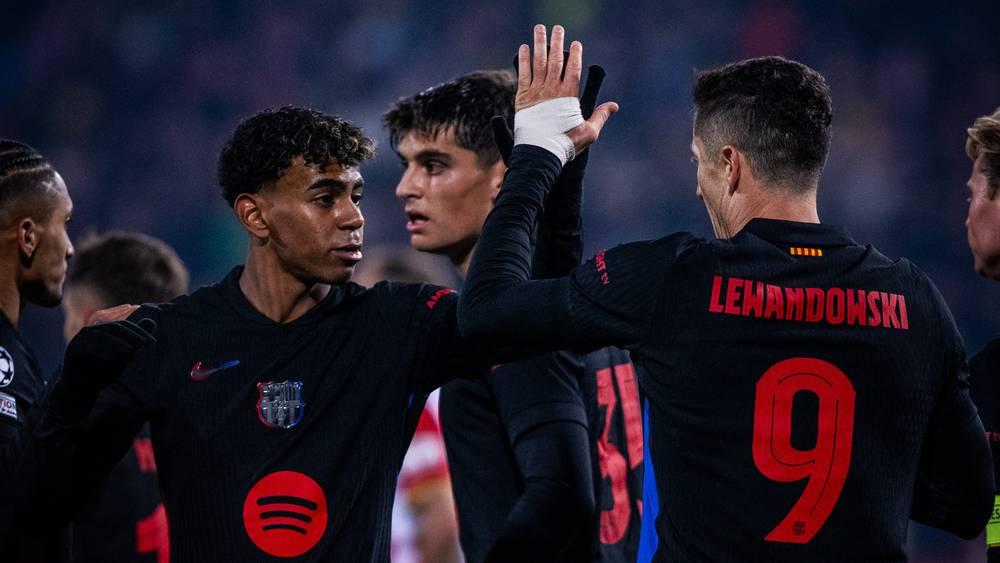 برشلونة يفوز على النجم الأحمر (2-5) ويرتقي للمركز السادس في دوري الأبطال