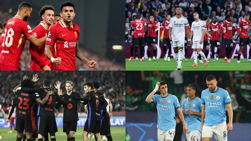دوري الأبطال/ ليفربول في الصدارة.. ريال مدريد والسيتي وبايرن ميونخ خارج المراكز المؤهلة "مباشرة" إلى ثمن النهائي