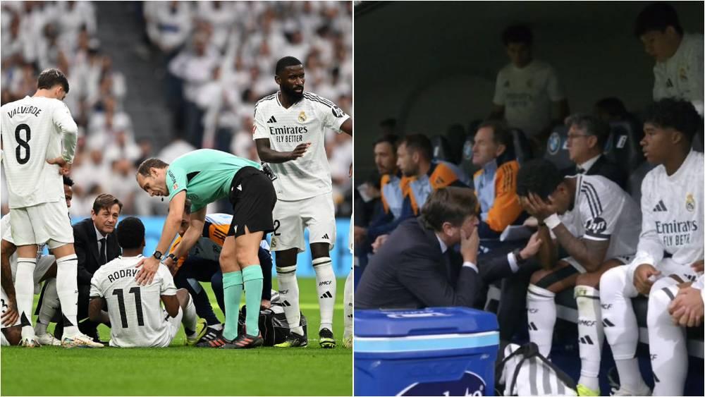 "عدوى" الإصابات تتوالى على ريال مدريد أمام أوساسونا.. رودريغو يغادر الملعب مصابا وميليتاو يتعرض لإصابة خطيرة