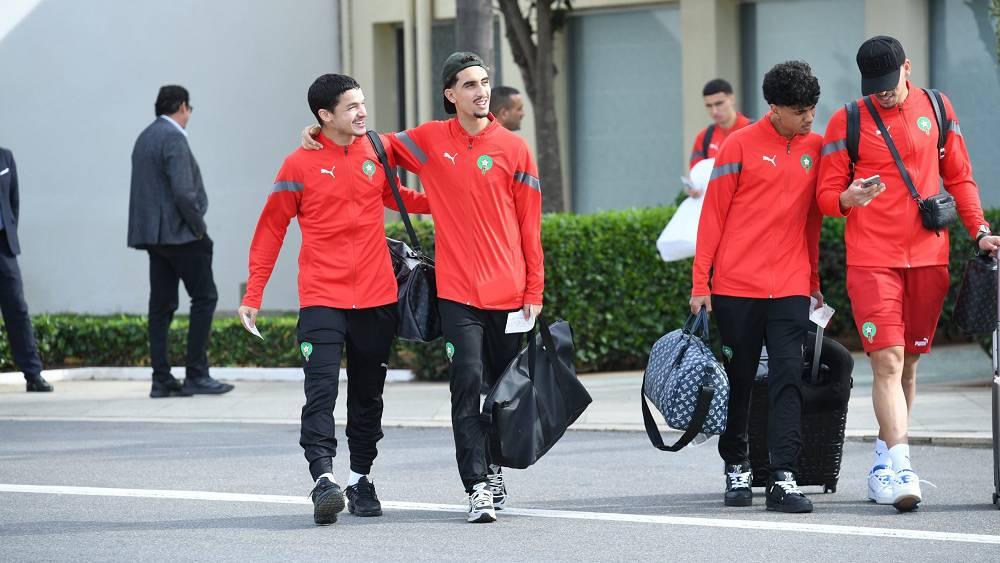 بعثة المنتخب المغربي تتوجه صوب الغابون استعدادا لمباراة الجمعة ضمن تصفيات "الكان"