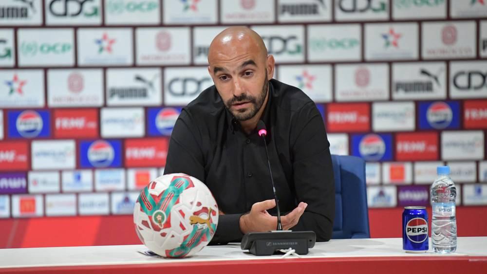 الركراكي يعقد ندوة صحفية يوم غد الخميس (19:00 غرينيتش +1) للحديث عن مباراة الغابون