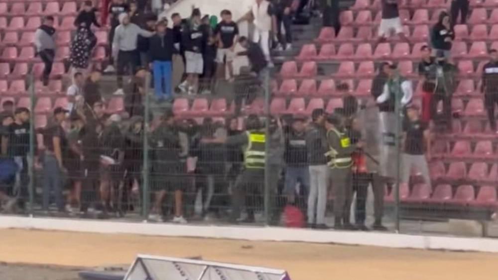 جماهير الدفاع الحسني الجديدي تتسبب في أعمال شغب "خطيرة" بملعب البشير في المحمدية