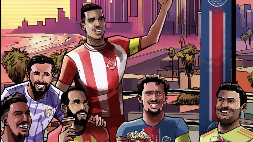 سان جيرمان يُصدر منشوراً يُظهر حركاس مُمثّلا للوداد وأندية عربية مثل الأهلي والعين مُعلّقاً: "كأس العالم للأندية يجمعنا"