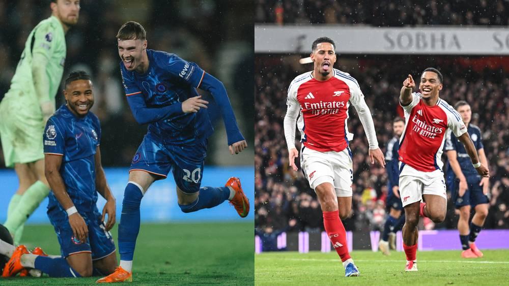 تشيلسي يمطر شباك ساوثهامبتون وأرسنال يحسم مباراة القمة ضد مانشستر يونايتد
