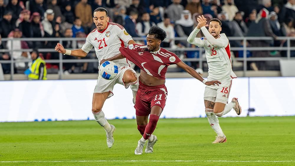 "خليجي 26"/ التعادل يحسم مباراة منتخبيْ قطر والإمارات (1-1)