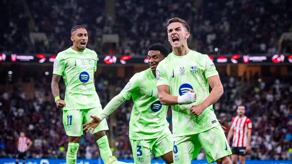 برشلونة يتأهل لنهائي السوبر الإسباني في مباراة شهدت إلغاء هدفين لبلباو بداعي التسلل