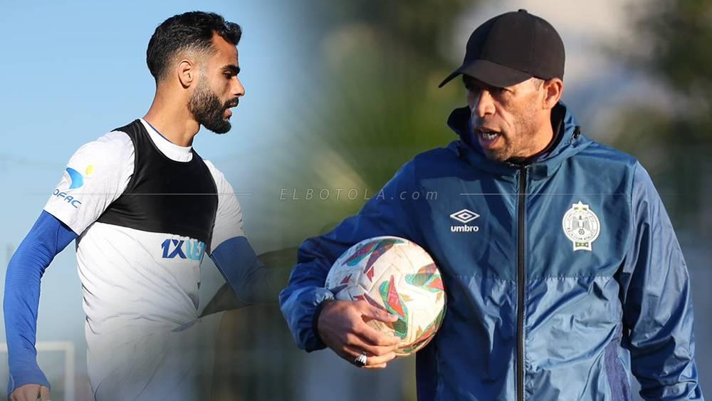 النجاري يرافق عبد الصادق في الندوة الصحفية الخاصة بمبارة الرجاء والجيش الملكي