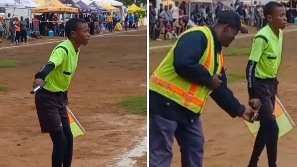 في حدث غير مسبوق.. حكم يُخرج مسدسا لردع الجماهير أثناء إدارته لإحدى المباريات في جنوب أفريقيا!