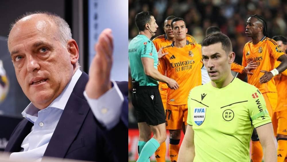 تيباس رئيس "الليغا": "ريال مدريد يلعبون دور الضحية.. لقد فقدوا صوابهم!"