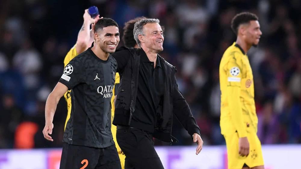 إنريكي: "نعم أشرف حكيمي جاهز 100% لمباراة الغد"