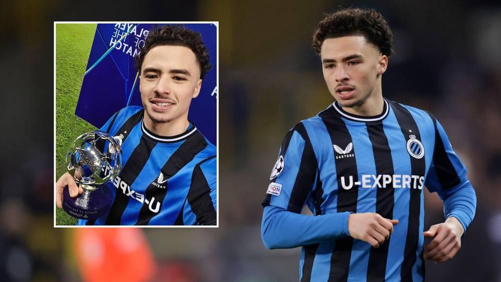 الطالبي يتوج بجائزة "رجل المباراة" بين كلوب بروج وأتالانتا ويصرح: "إنه حلم طفولتي الذي تحقق"