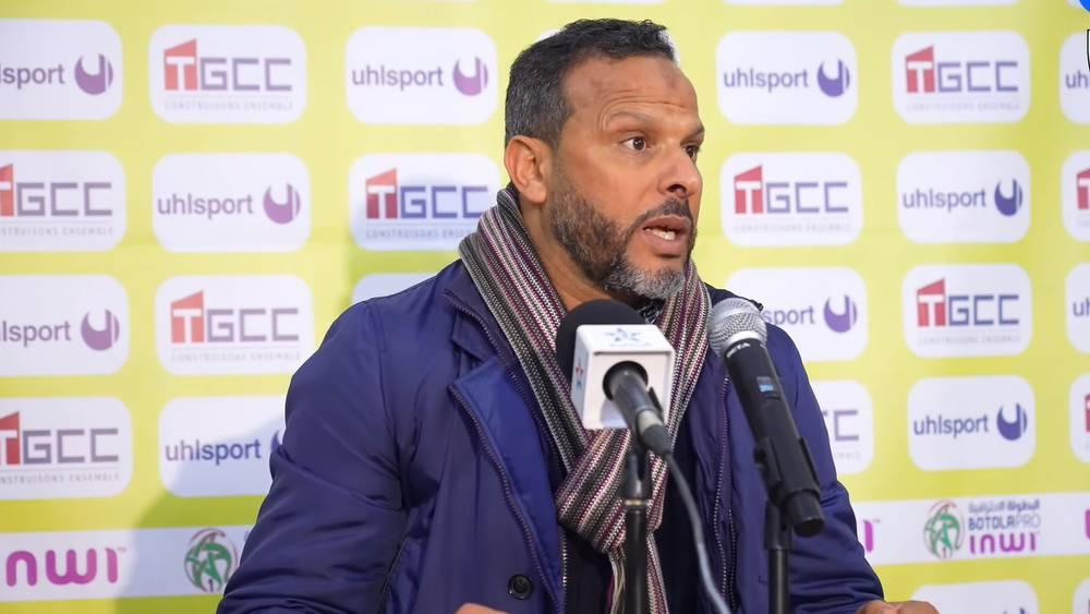 بنشريفة: "سيطرنا على المباراة أمام حسنية أكادير ولكن غابت عنا الفعالية في اللمسة الأخيرة"