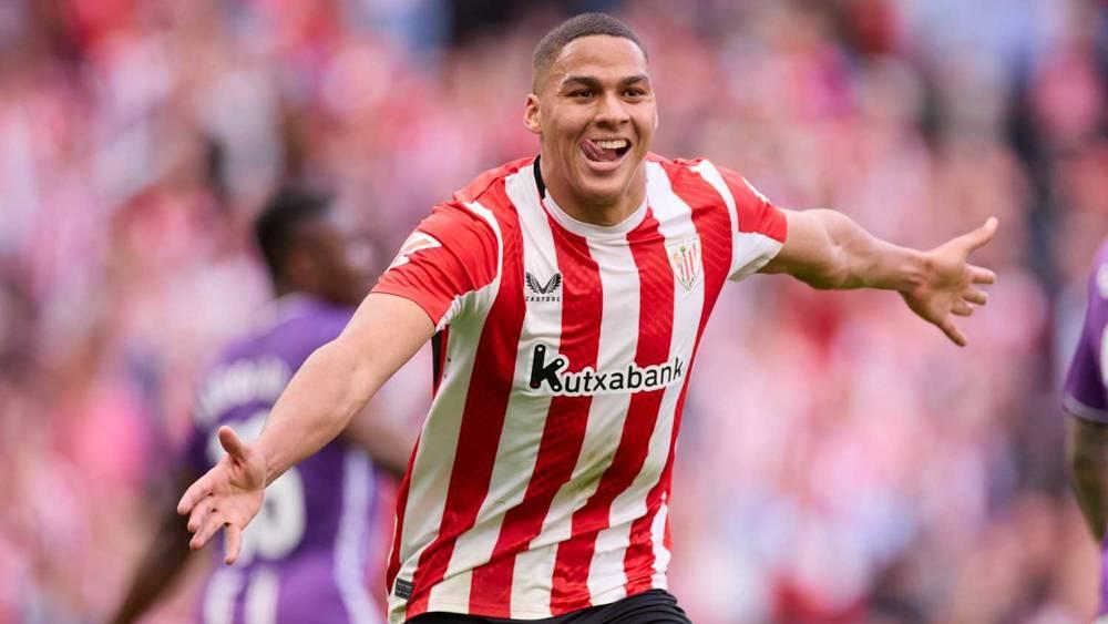 المغربي مروان سانادي يسجل هدفه الأول في "الليغا" خلال فوز أتليتك بيلباو على بلد الوليد (7-1)