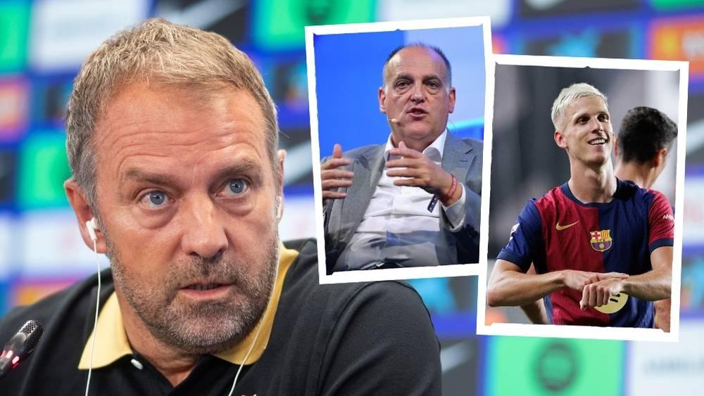 تيباس: "أولمو لا ينبغي أن يكمل الموسم مع برشلونة".. وفليك يرد: "ما يهم الآن هو أنه يلعب"