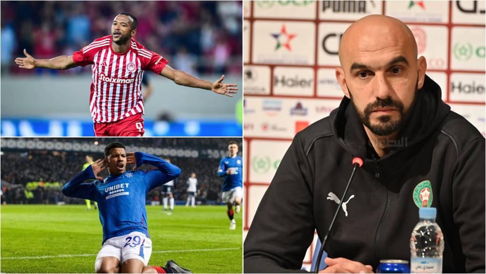 الركراكي: "الكعبي يغيب عن قائمة المنتخب بسبب الإصابة وهذا الشيء منح الفرصة لإيغامان"