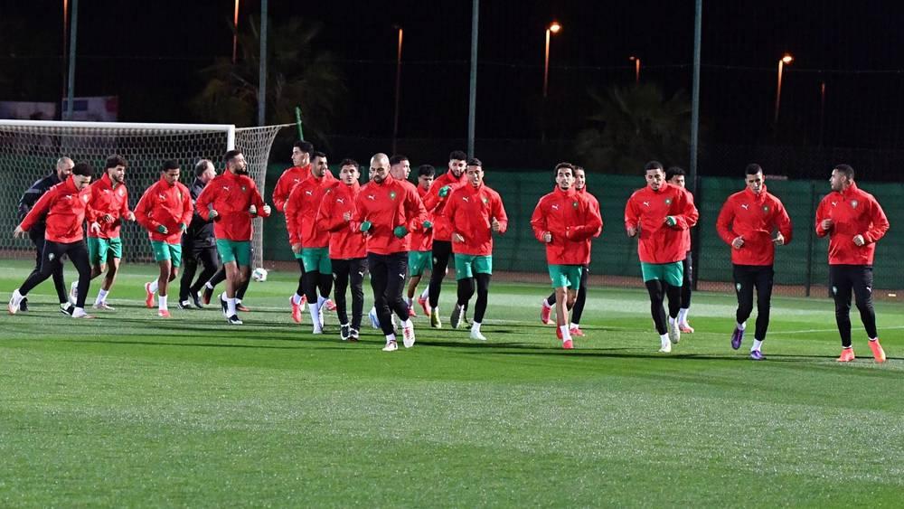 المنتخب المغربي يجري حصة تدريبية استعدادا لمواجهة تنزانيا ضمن تصفيات المونديال