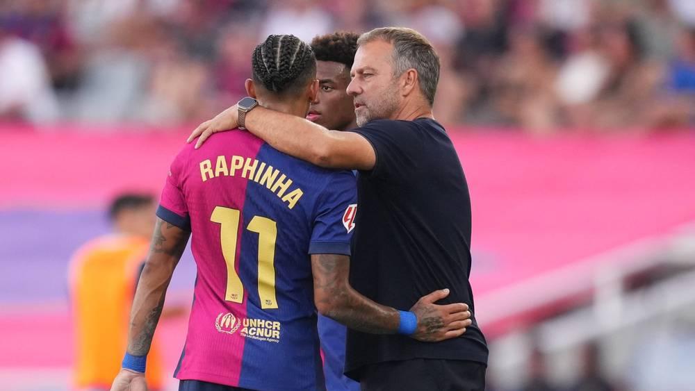 فليك يؤكد جاهزية رافينيا وكوبارسي لموقعة برشلونة وأتلتيكو مدريد في كأس الملك