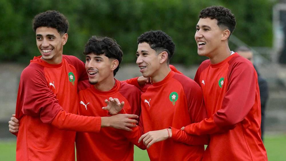 المنتخب المغربي يختتم تحضيراته لمواجهة تنزانيا غدا الأحد في كأس أفريقيا لأقل من 17 سنة