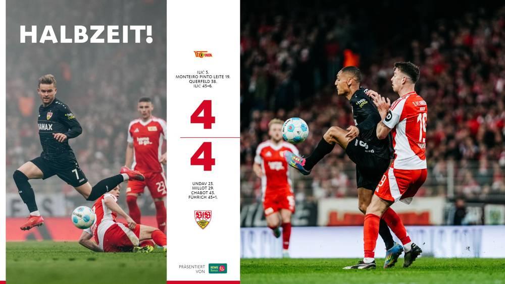 8 أهداف في الشوط الأول.. مباراة مجنونة في "البوندسليغا" بين يونيون برلين وشتوتغارت (4-4)!