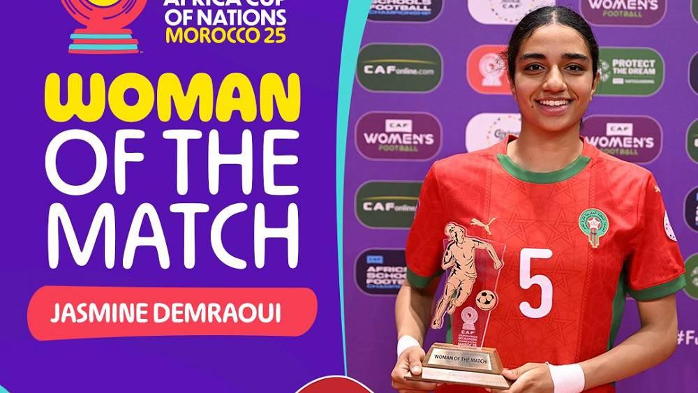 "كان الفوتسال" للسيدات/ المغربية ياسمين ضمراوي تتوج بجائزة أفضل لاعبة في مباراة ناميبيا