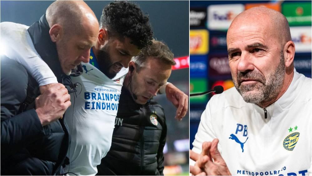 بوش (مدرب آيندهوفن): "رأيت الصيباري يمرّ متكئًا على عكازات وهذه ليست علامة جيدة"