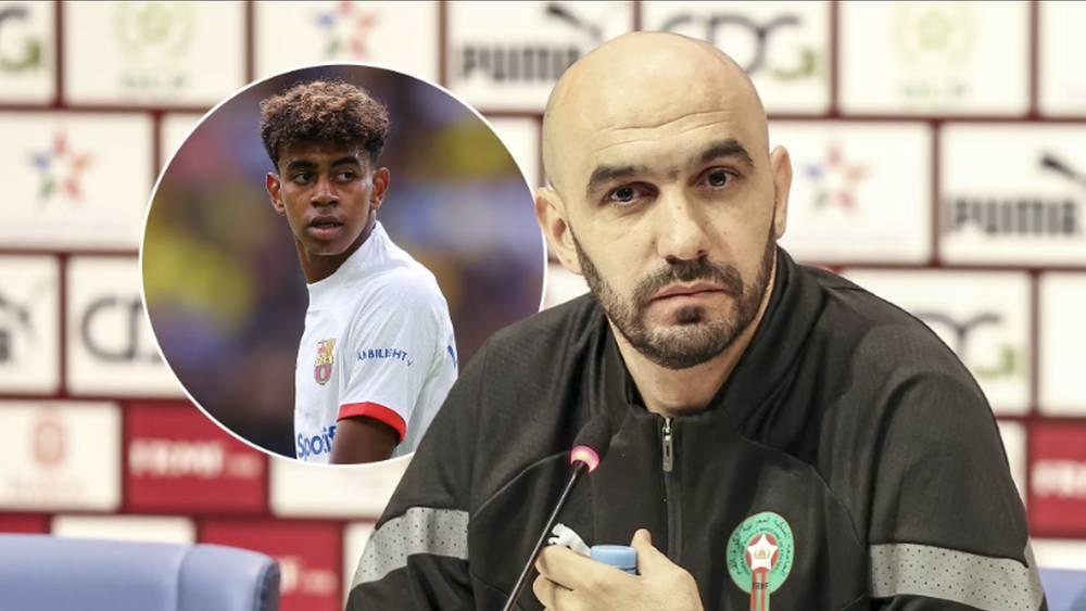 الركراكي: "كيف لي أن أعرض على يامال الانضمام إلى المنتخب الأولمبي وهو يُمارس مع الفريق الأول لبرشلونة في الـ16؟"