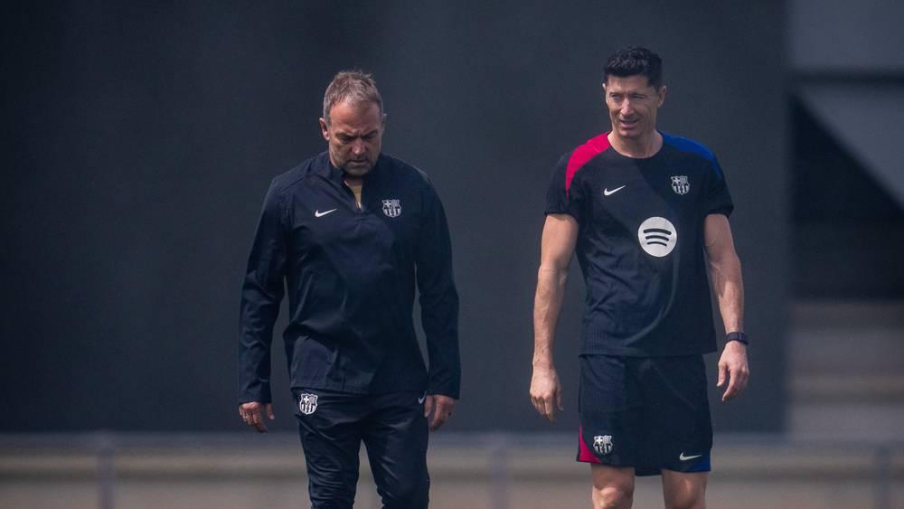 قبل ملاقاة الإنتر.. ليفاندوفسكي يعود للتداريب الجماعية لبرشلونة في الوقت المناسب
