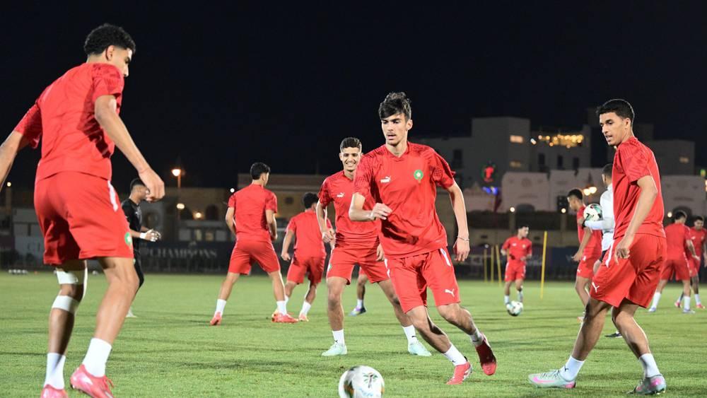 المنتخب المغربي ينهي تحضيراته لمواجهة مصر في نصف نهائي كأس أفريقيا لأقل من 20 سنة