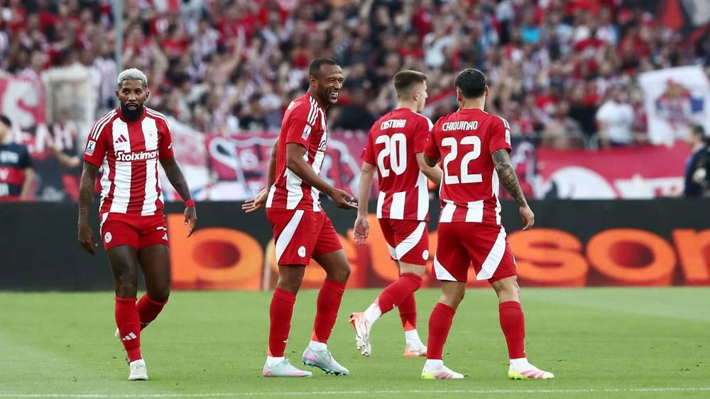 نهائي كأس اليونان/ الكعبي يمنح التقدم لأولمبياكوس أمام أوفي كريت (1-0) ويصل لهدفه الـ27 هذا الموسم