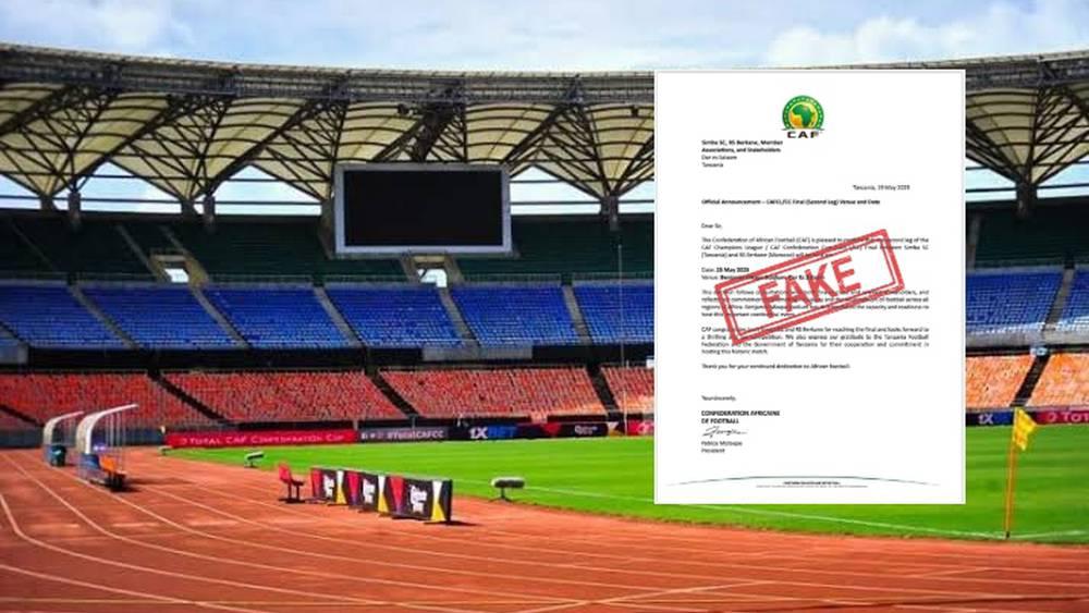 "الكاف" ينفي صحة "وثيقة متداولة" بخصوص تأكيد إجراء إياب نهائي كأس الكونفدرالية في ملعب "بنيامين مكابا"