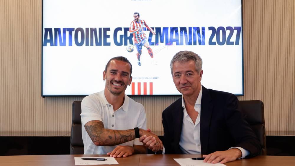 رسميا/ أتلتيكو مدريد يعلن تجديد عقد غريزمان لغاية 2027