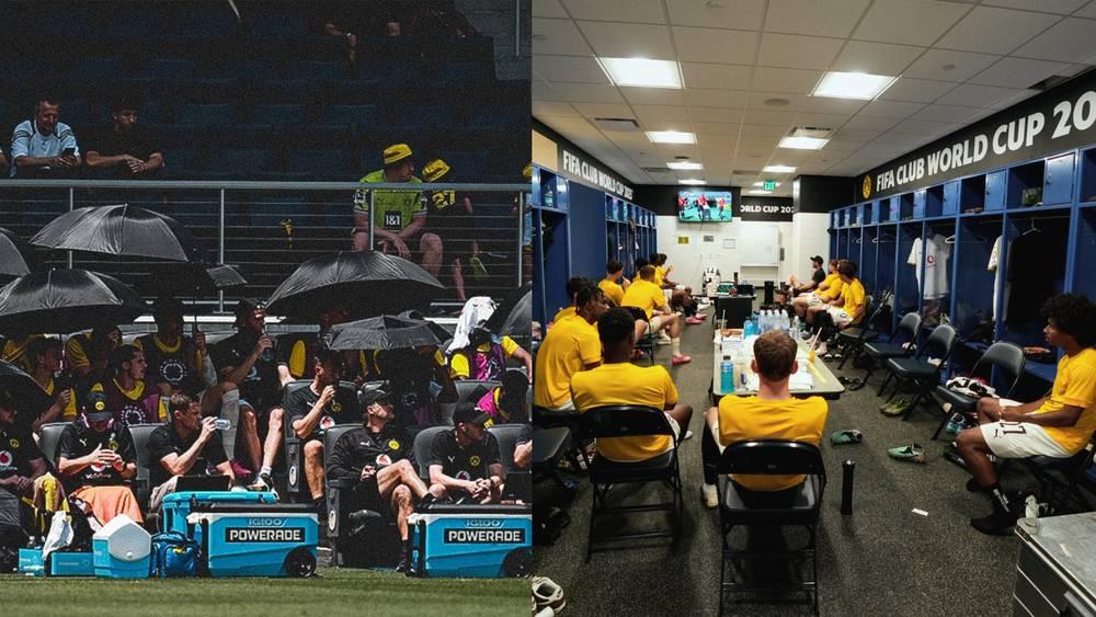 غرائب كأس العالم للأندية.. بدلاء دورتموند تابعوا الشوط الأول ضد سانداونز من مستودع الملابس بسبب الحرارة!