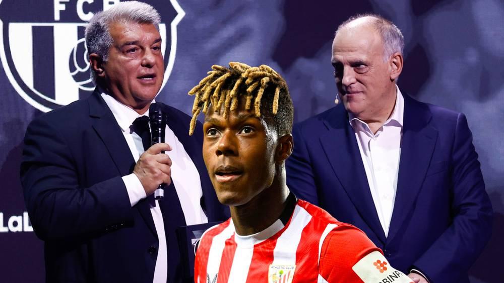 تيباس (رئيس لا ليغا): "برشلونة عليه الالتزام بالقوانين سواء تعاقد مع نيكو أو ميسي أو هالاند"