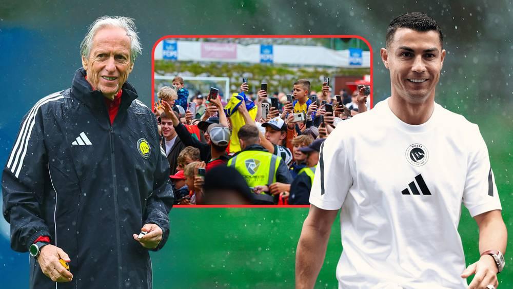 جيسوس مدرب النصر: "الناس ينتظرون 9 ساعات تحت المطر فقط لرؤية رونالدو والتقاط صور معه"