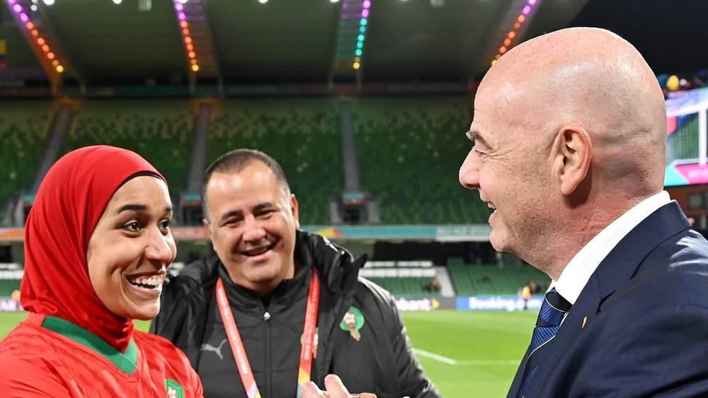 إنفانتينو: "أتذكر اللحظة التي صنع فيها المغرب التاريخ بمونديال السيدات ومباراته ضد كولومبيا حاضرة بذاكرتي"